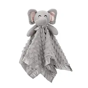Animal Security Blanket for Newborn Boys and Girls Super Soft Comfortable Toy Blanket for Baby