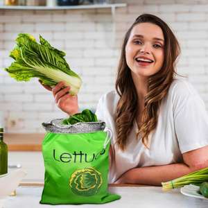 Sacs de conservation réutilisables pour légumes de haute qualité, 3 couches, avec doublure en aluminium et cordon de serrage, pour réfrigérateur - Product Image 2