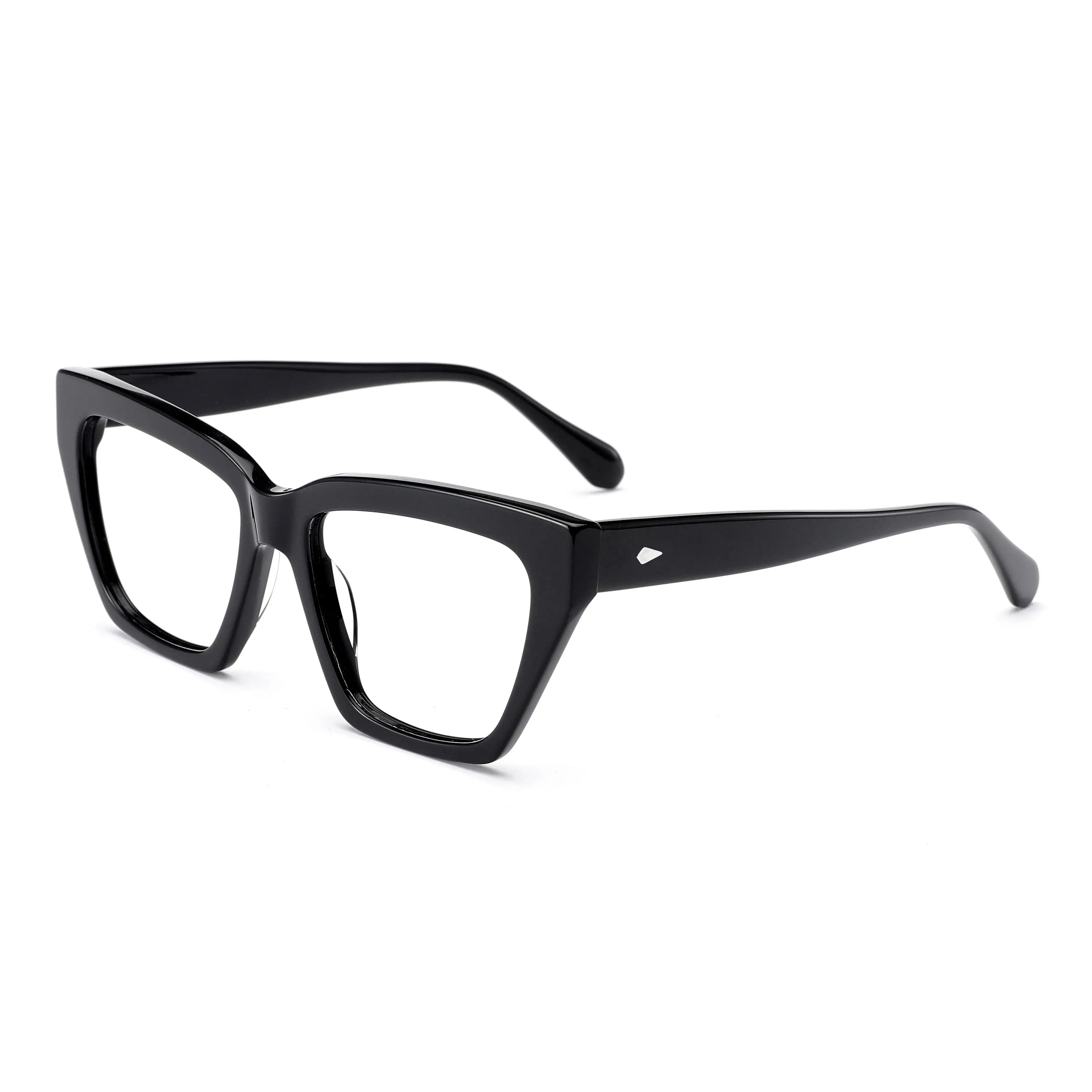 Marques 2024 lumière dernières montures de lunettes pour filles Cool lunettes pour hommes Protection Uv acétate montures de lunettes œil de chat