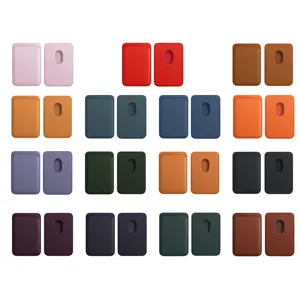 IVANHOE étui porte-cartes magnétique officiel pour IPhone 12 étui sac à cartes en cuir PU pour IPhone 12 Pro Max Mini Clip