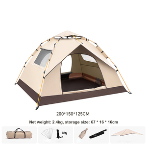 2025 nouveau YX haute qualité Double couche <span class=keywords><strong>Camping</strong></span> tente rapide ouverture facile stockage automatique tente voyage plage tente extérieure - Product Image 3