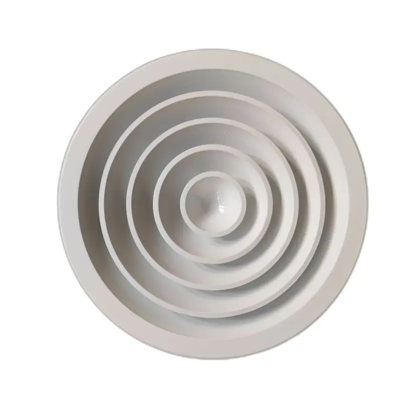 Hvac System Round Ceiling Diffusers With Damper Aluminum Circular Round Air Diffuser