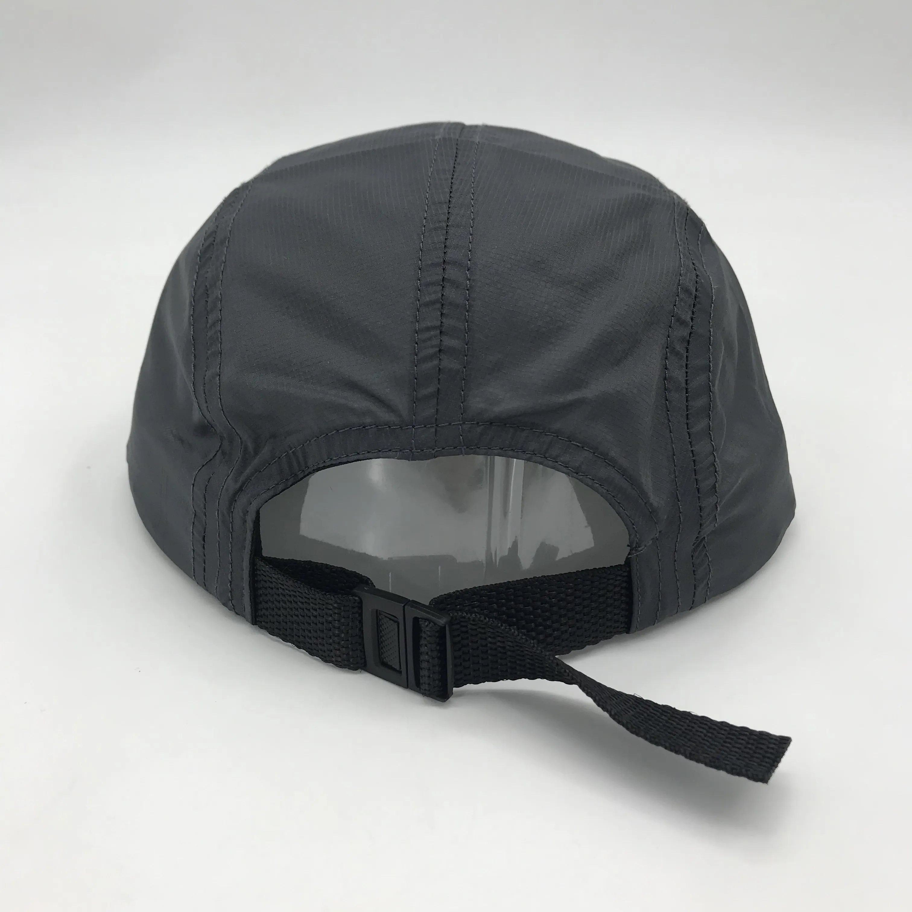 Sombrero de nailon de 5 paneles al por mayor, gorra deportiva de alta calidad con logotipo impreso personalizado