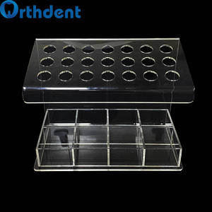อุปกรณ์จัดฟันอะคริลิก21รูกล่องใส่เครื่องมือทันตกรรมกล่องขนาดกลางสำหรับเข็มฉีดยาเรซินกาวทันตกรรม - Product Image 5