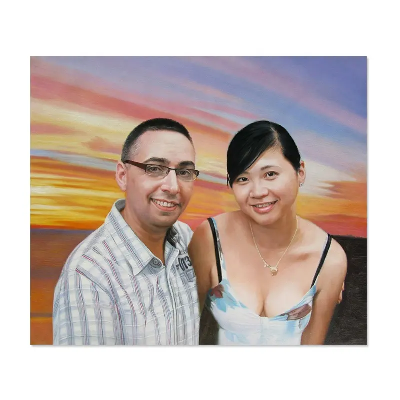 Professional Realistic Handpainted Portrait Oil Paintings From Photos Custom Painting