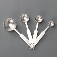 Cuillère à café cuillère à soupe en acier inoxydable 4 pièces ensemble de cuillères à mesurer de cuisine