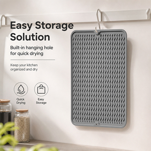 Tapis en silicone pour cuisine, tapis de barbecue extérieur, taille personnalisée par le fabricant, dessous de plat réutilisable, utilisable au lave-vaisselle pour le nettoyage - Product Image 2