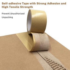 Maßgefertigtes Wasserfestes Selbstklebendes Kraftpapierband Stark Haftendes Biologisch Abbaubares Braunes Verpackungsband - Product Image 5