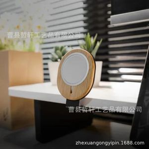 Wooden Wireless Charging Phone <b>Stand</b> 10W Qi Solid Wood Desktop Holder <b>For</b> <b>Tablet</b> - Product Image 3