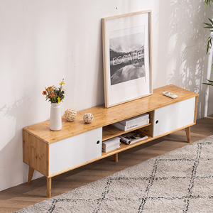 Meubles de salon de luxe en bambou blanc moderne, personnalisé, de haute qualité, style nordique, <span class=keywords><strong>meuble</strong></span> <span class=keywords><strong>Tv</strong></span>, Table basse - Product Image 5