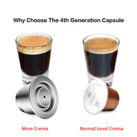 Kapsul Kopi Stainless Steel, Kapsul Kopi Isi Ulang, Kapsul Kopi Reusable untuk Nespresso