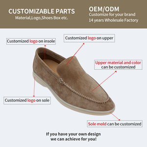 Mocassini da <span class=keywords><strong>Uomo</strong></span> Slip-on di Lusso 2025 alla Moda Leggeri da Esterno Casual Piatti e Comodi in Pelle Scamosciata - Product Image 2
