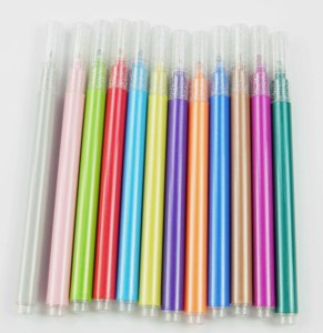 ची ऐक्रेलिक स्थायी मार्कर सेट थोक 12 रंग ग्लिटर धातु मार्कर बच्चों diy ग्राफिटी पेंटिंग मार्कर - Product Image 3