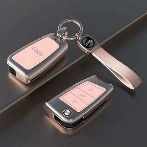 เคสกุญแจรถยนต์สำหรับ Volkswagen <span class=keywords><strong>VW</strong></span> POLO Tiguan Passat B5 B6B7 Golf EOS <span class=keywords><strong>Scirocco</strong></span> Jetta MK6 2021/<span class=keywords><strong>2023</strong></span> Octavia อุปกรณ์ตกแต่งรถยนต์ - Product Image 3