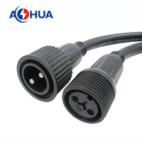 16A sortie d'alimentation 2pin connecteur mâle M23 connecteur circulaire en PVC moulé par injection 2.5/1.5/1.0/0.75mm2 connecteur de cordon d'alimentation IP65