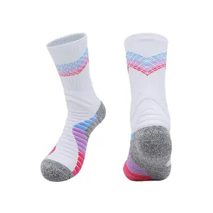 High-Top Non-Slip Sweat-Absorbent Long Tube Breathable Terry Sport Sock Actual Exercise Socks Basketball Socks