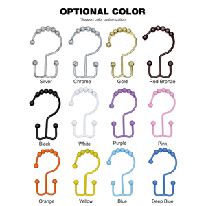 Anillos de Acero Inoxidable para Cortina de Ducha, Ganchos de Doble Cara, Colgadores Metálicos para Baño, Venta al por Mayor - Product Image 6