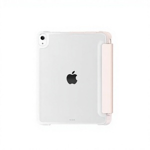 เคสใสแบบพับสามตอนสำหรับ <span class=keywords><strong>iPad</strong></span> <span class=keywords><strong>Air</strong></span> 6 Pro 11 นิ้ว รุ่นปี 2024  พร้อมช่องใส่ดินสอในตัว ป้องกันการตกกระแทกด้วย <span class=keywords><strong>Air</strong></span> Cushion - Product Image 1