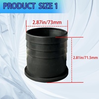 Connecteur de tuyau en plastique pour pompe à eau à essence 3 pouces, pièces de moteur pour pompe semi-écologique Harbor Freight Predator 212cc
