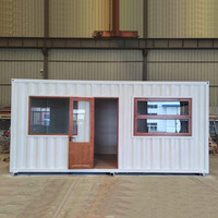 Conteneur d'expédition modifié personnalisable, préfabriqué, portable, moderne, avec structure en acier, pour bureau, maison modulaire, mini-maison ou boutique