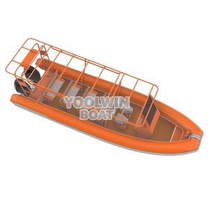 Yoowin 8.6m Barca RIB <span class=keywords><strong>in</strong></span> Alluminio Personalizzata ad Alta Velocità per 16 Persone, Taxi Acquatico Certificato CE per Crociere Fluviali e Trasporto su Canali - Product Image 3