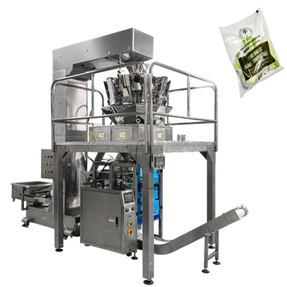 ماكينة التعبئة الجافة لشرائح التورتيلا والتوتيلا الزراعية والتغليف الواسع للخضراوات والبازلاء المجمدة وحبوب السمسم