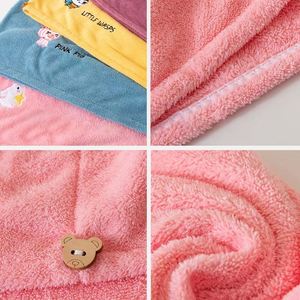 Serviette à capuche en microfibre douce pour femme, séchage rapide, bonnet de bain et turban absorbant pour cheveux, idéal pour la maison - Product Image 3