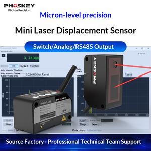 โฟสเควก ซีรีส์ เอชจีเซ็นเซอร์วัดระยะด้วยเลเซอร์ดิจิตอลความแม่นยำสูงขนาดเล็ก RS-485 12V/24V DC พร้อมจอแสดงผล 30/50/100/200/400/700 มม. - Product Image 4