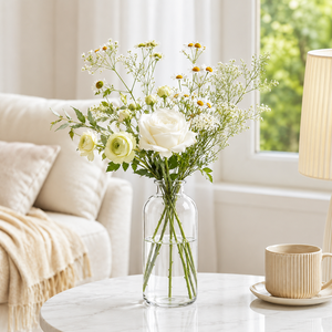 Jarrón <span class=keywords><strong>de</strong></span> Vidrio Transparente Alto y Cilíndrico, Florero Grande para Decoración <span class=keywords><strong>de</strong></span> Mesa <span class=keywords><strong>de</strong></span> Boda y Hogar, Proveedor Mayorista, Exportación - Product Image 1