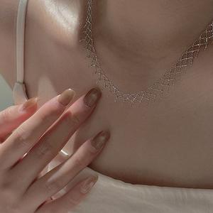 Collier en argent pur S999, cœur à une épée, style vintage, simple, tendance, design de niche, colliers superposables superposés - Product Image 2