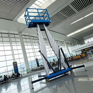 Plataforma Elevadora Retráctil Eléctrica <span class=keywords><strong>de</strong></span> Aleación <span class=keywords><strong>de</strong></span> Aluminio, Plataforma <span class=keywords><strong>de</strong></span> Trabajo Aérea <span class=keywords><strong>de</strong></span> 6 m <span class=keywords><strong>de</strong></span> Altura - Product Image 5
