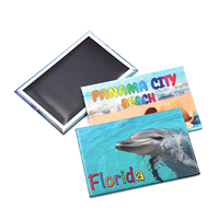 Souvenir touristique de la Floride personnalisable, écologique, robuste, fait main, gravé au laser, aimant en étain, thème côtes tropicales du Golfe, Panama City