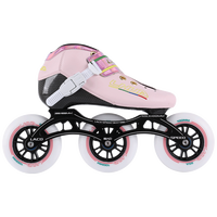 Patins à roulettes de vitesse directement de l'usine, coque en fibre de carbone, cadre en alliage d'aluminium, roues en PU haute élasticité, chaussures à roulettes ABEC-11