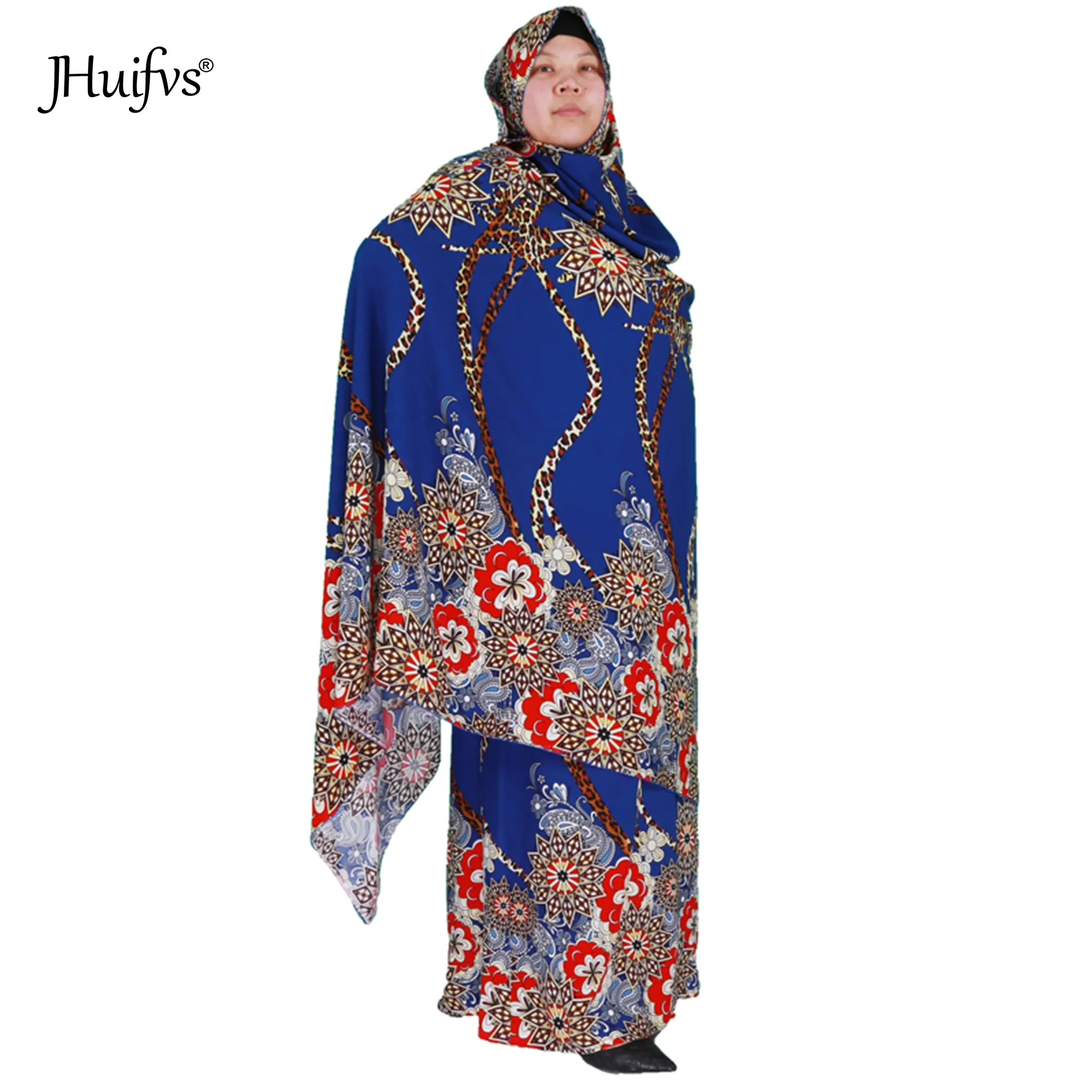 2020 traditionnel Africain D'impression de Conception Abaya Dashiki Robe Femmes Musulmanes Longue Maxi Hijab Robe Caftan Avec Grande Écharpe