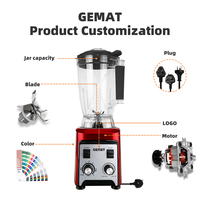 Blender professionnel de 6 L, blender commercial haute performance, licuadoras industriales, extracteur de jus, blender alimentaire, blender haute vitesse, machine à blender professionnelle