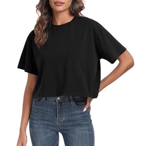 <span class=keywords><strong>T</strong></span>-shirts de sport décontractés pour hommes, essentiels de qualité supérieure, en coton, à col ras du cou et épaules tombantes, pour l'entraînement et le yoga - Product Image 3