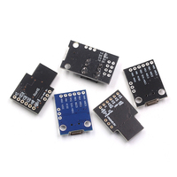 Placa de desarrollo de interfaz USB Attiny85, placa negra/azul en miniatura, placa de desarrollo y programación ATtiny