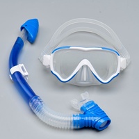 Gafas de Buceo Universales y Set de Snorkel con Máscara de Snorkel de Silicona Antivaho y Diseño Completamente Seco