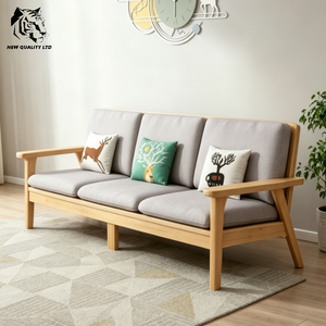 Suministro directo de fábrica, el más barato, personalizable, en stock, dropshipping, sofá de hotel, nuevo diseño, muebles de sala de estar, sofá de madera para sala de estar - Product Image 2