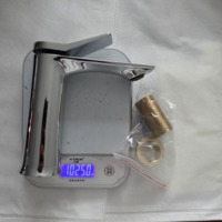 Robinet de lavabo moderne monocommande en alliage de zinc de haute qualité, finition chromée, mitigeur chaud/froid pour salle de bain, avec valve en céramique