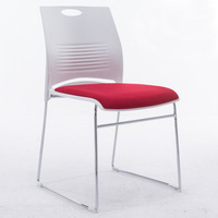 Chaises de bureau modernes et empilables à bascule, sans accoudoirs, avec structure métallique étanche, idéales pour salles de formation – Vente chaude
