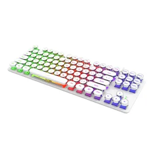 Clavier mécanique de jeu en plastique aula 84 touches rapoo gk500 pour vente en gros