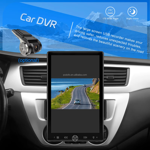 Podofo 10.4 Inch 1 Din <b>Car</b> MP5 <b>Player</b> Wireless CarPlay Android Auto Rotated IPS Vertical Screen USB/AUX/TF SWC MIC Autoradio - Product Image 3