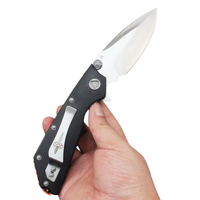 Couteau de camping à lame en acier inoxydable D2 avec manche G10, couteau fixe à pointe tombante pour l'extérieur, épaisseur 4 mm, personnalisable, qualité OEM pour usage DIY