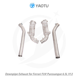 Tubo de <span class=keywords><strong>Escape</strong></span> de Flujo <span class=keywords><strong>Libre</strong></span> YT con Convertidor Catalítico de 3 Vías, OPF y Aislamiento para Ferrari FUV Purosangue 6.5L V12 Auto Deportivo - Product Image 6