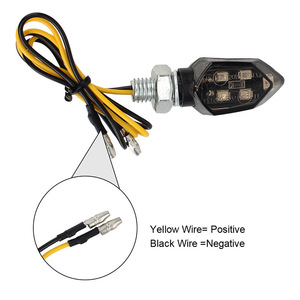 Luz Trasera LED Universal Mini de 12V para Motocicleta, Color Ámbar, 5 Lentes de Plástico, Repuesto - Product Image 3