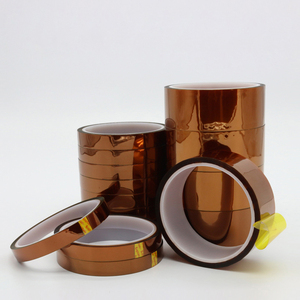 Ruban adhésif en film polyimide de 30 mm à 50 mm de large, rouleau de 33 m de long, ruban de masquage adhésif en silicone résistant à la chaleur, haute température, cuivre - Product Image 1