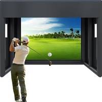 Tente de simulation de golf gonflable portable en PVC, hermétique, pour l'extérieur, enclos de golf gonflable pour l'intérieur et l'extérieur
