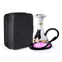 Chicha électronique personnalisable en petite série avec logo, rechargeable, saine, à température réglable longue durée, livrée en valise