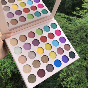 mayor maquillaje China Etiqueta Privada cosméticos libre de parabenos mate ojo sombra impermeable rosa de sombra de ojos de caso - Product Image 4
